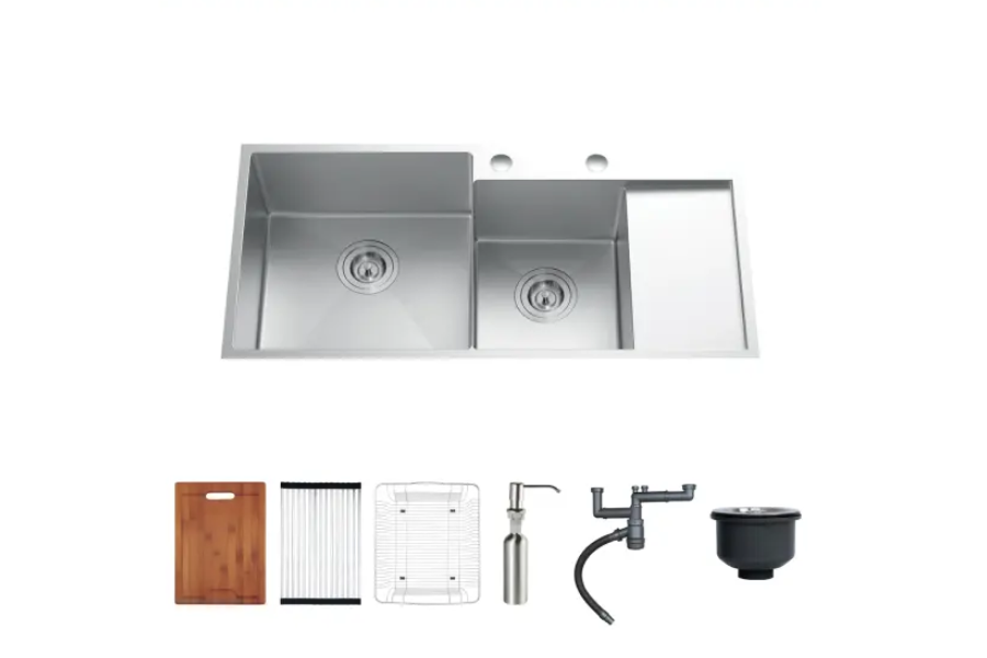 Chậu rửa chén Nobinox LIKEN NL746 2 hộc