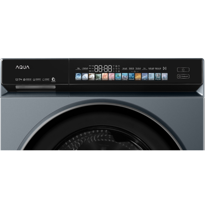 Máy giặt sấy Aqua AWD12-BD4377U1L(GN) Inverter giặt 12kg - sấy 7kg