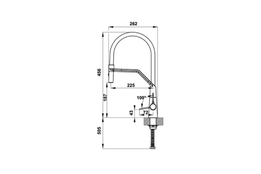 Vòi rửa chén Hafele Hydros HT20-CH1F187 570.82.230