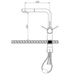Vòi rửa bát Konox Lumo Smart Chrome