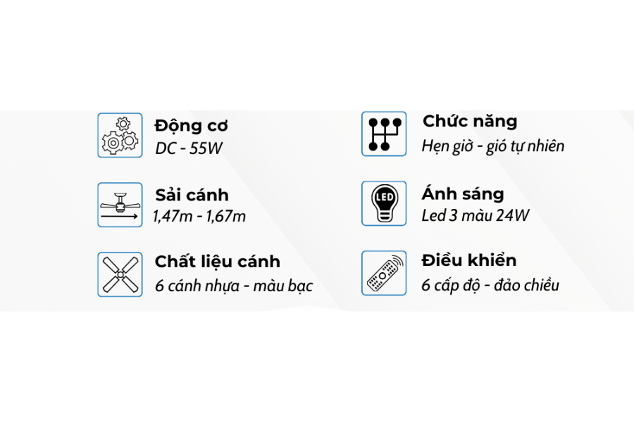 Quạt trần Klasse 58KSA 902S