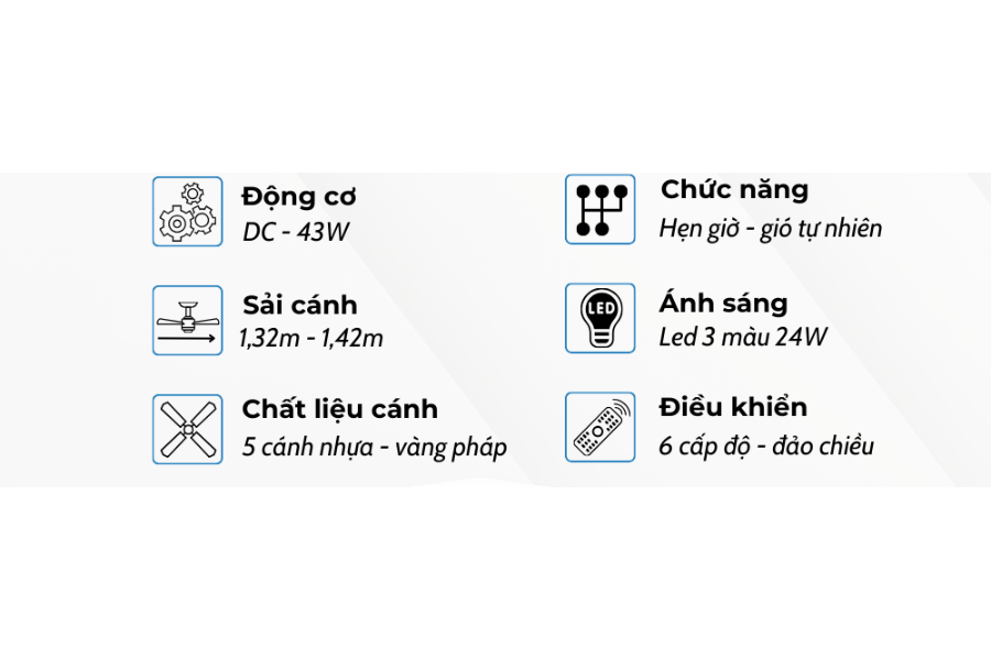 Quạt trần Klasse 56KSA 560Y