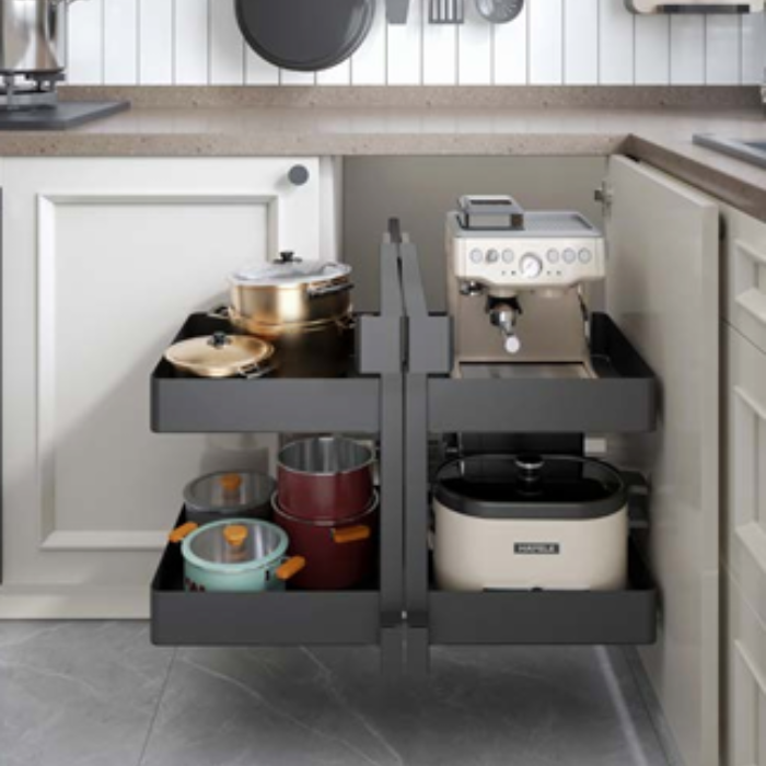 Kệ góc liên hoàn Hafele Utensio 900 mm 545.14.339