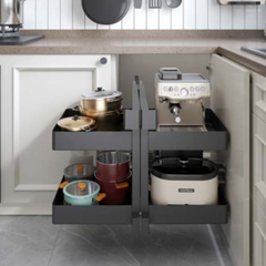 Kệ góc liên hoàn Hafele Utensio 900 mm 545.14.339