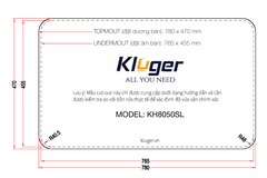 Chậu rửa bát Kluger KH8050SL Plus