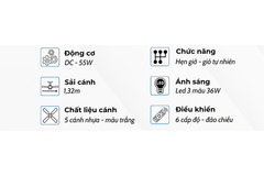 Quạt trần Klasse 52KSA 915W