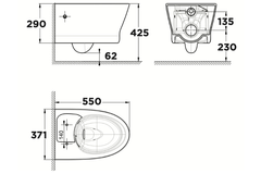 Bồn cầu American Standard WP-2265 nắp êm dòng Loven