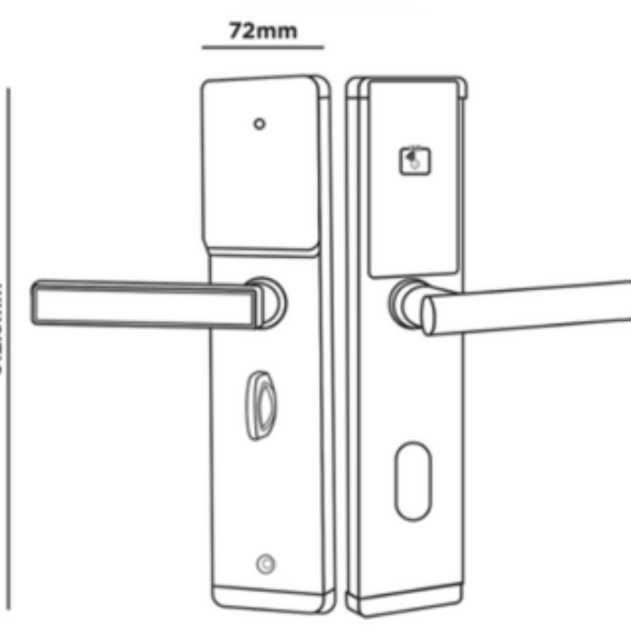 Khóa điện tử Hubert HB KSCG77 Copper