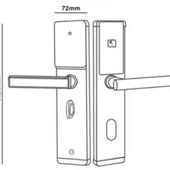 Khóa điện tử Hubert HB KSCG77 Copper