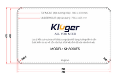 Chậu rửa bát Kluger KH8050FS Basic