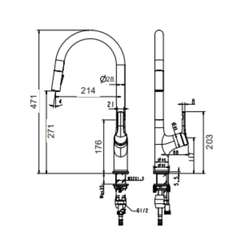 Vòi rửa chén Grandx GXF17 Dual Spray