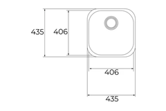 Chậu rửa chén Teka BE 40.40.25 1B 10125021