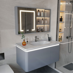 Tủ lavabo Bossco BC-A01X màu xám
