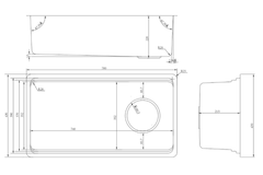 Chậu rửa chén Konox Tari 780SM