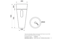 Chậu lavabo Kanly ONY79i đá tự nhiên