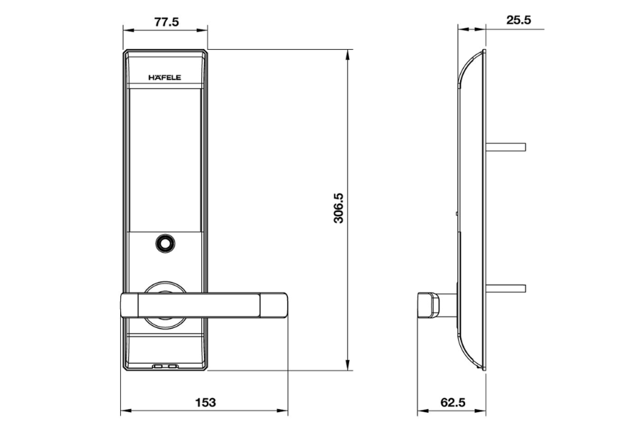Khóa điện tử Hafele EL7500 912.05.712