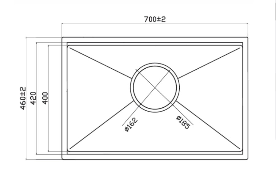 Chậu rửa chén GrandX GX7046S Smooth