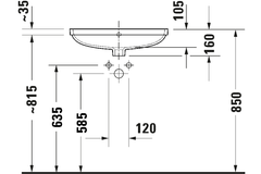 Chậu lavabo Duravit 03955500282 No.1