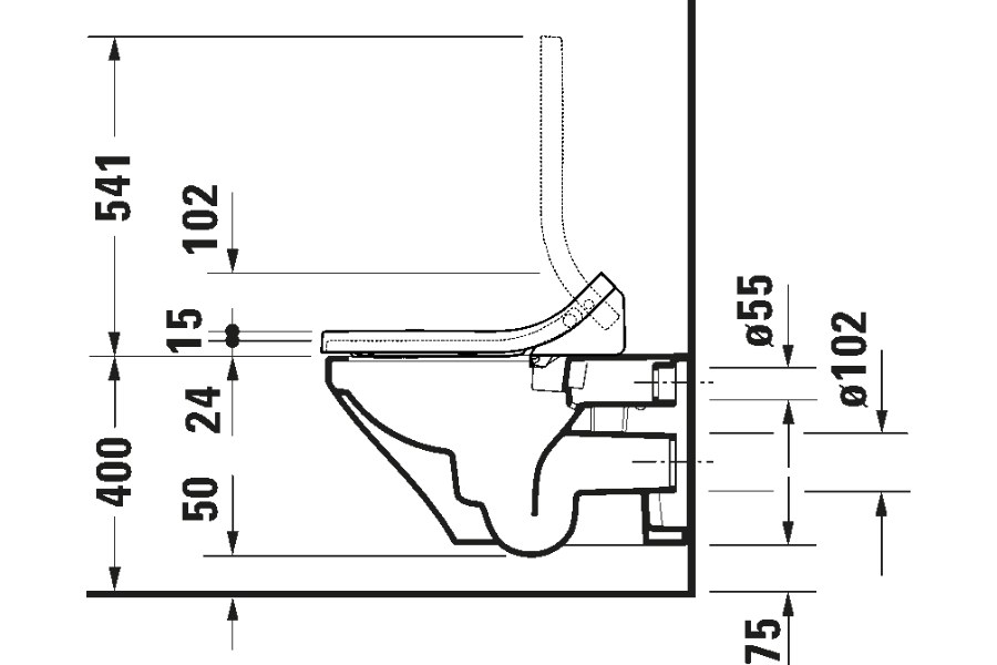 Nắp rửa điện tử Duravit 613200012000300 Sensowash Classic