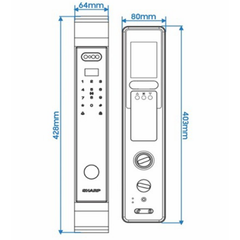 Khoá vân tay thông minh Sharp S9-FV Black