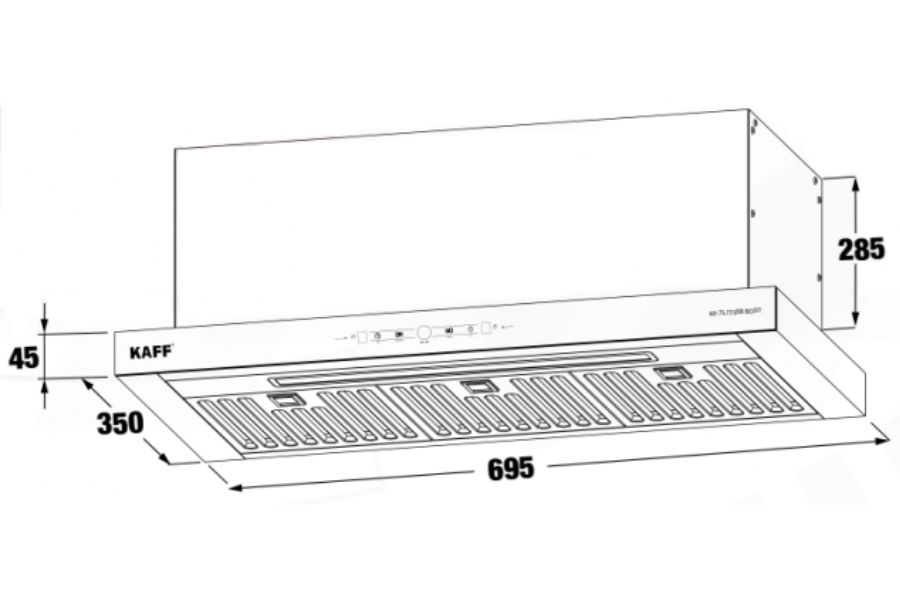 Máy hút mùi Kaff KF-TL7735B BOST