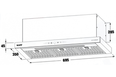 Máy hút mùi Kaff KF-TL7735B BOST