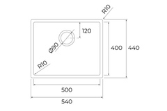 Chậu rửa chén Teka BX R10 50.40 115010040