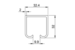 Ray trượt treo Imundex 710.12.999 dài 3.5m