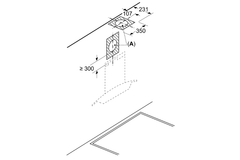 Máy hút mùi Bosch DWA98IJ60I kính cong 900mm màu đen Serie 4