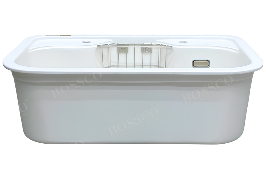 Chậu rửa chén Bossco BC-PT7850TKS 1 hộc trắng kim sa