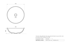 Chậu lavabo Kanly SU401 sứ mỹ thuật