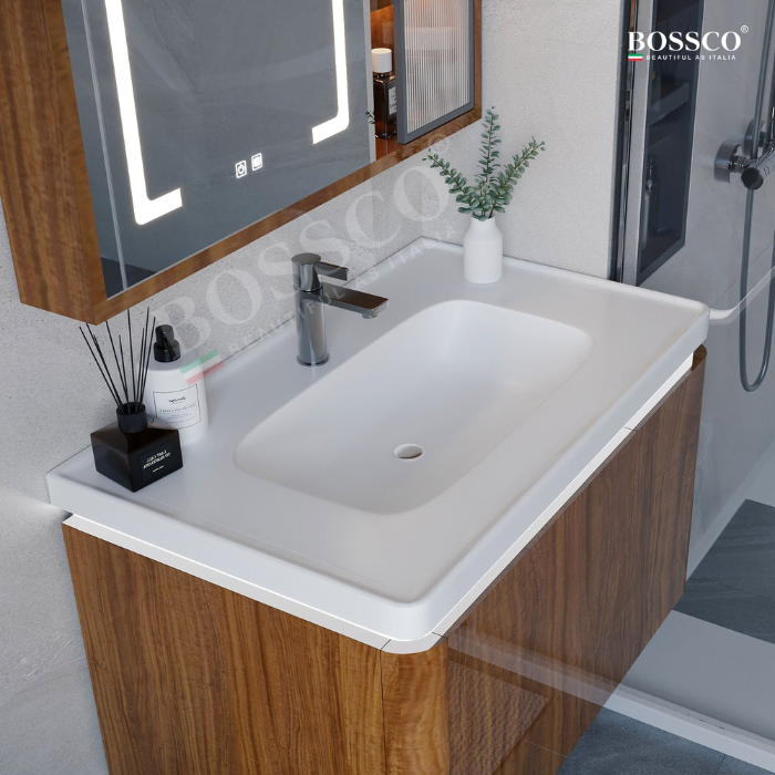 Tủ lavabo Bossco BC-A02VG màu vân gỗ