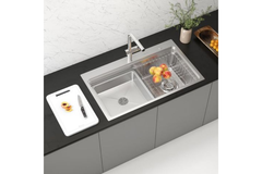 Chậu rửa bát Konox KN8048TS Dekor 1 hố chống xước Workstation Sink