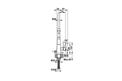 Vòi rửa chén Hafele Hydros HT20-CH1F187 570.82.230