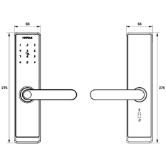 Khóa điện tử Hafele ALPHA AL2501B 499.21.232