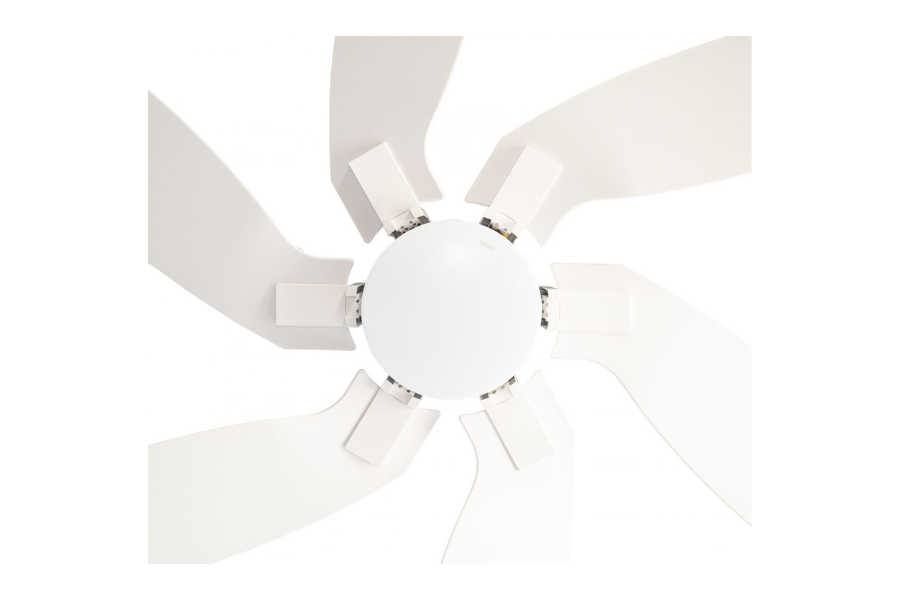 Quạt trần Benny BF-C52B6(W) 6 cánh Milano màu trắng có đèn