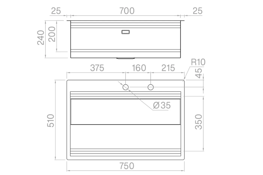 Chậu rửa chén Artinox MOSE NA808 1 hộc