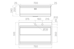 Chậu rửa chén Artinox MOSE NA808 1 hộc