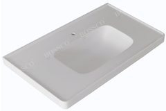 Chậu lavabo Bossco BC-LA8050TKS màu trắng kim sa