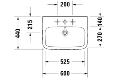 Chậu lavabo Duravit 2319600000 Durastyle