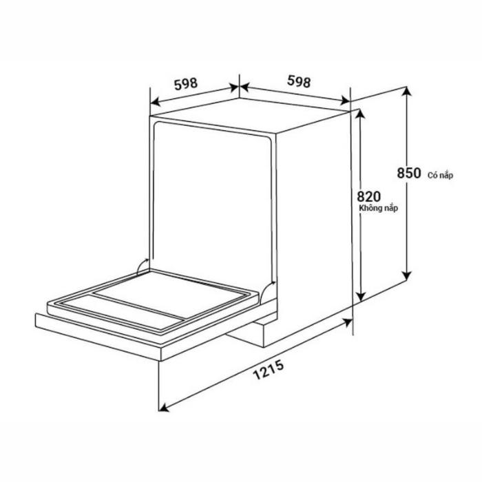 Máy rửa chén Kaff KF-CARYA1FS