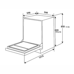 Máy rửa chén Kaff KF-CARYA1FS