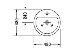 Chậu lavabo Duravit 0446480000 Starck 1
