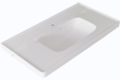 Chậu lavabo Bossco BC-LA10050TKS màu trắng kim sa