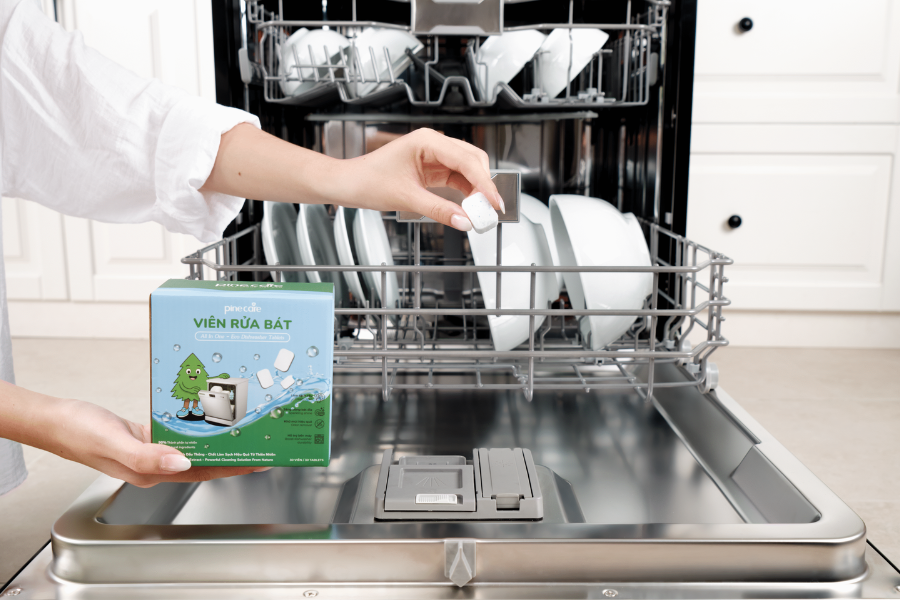 Viên rửa bát hữu cơ Pine Care 8GR-30 loại 30 viên/1 hộp 8gr/1 viên