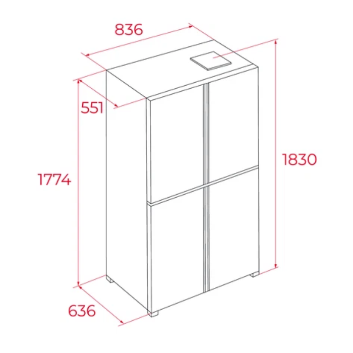 Tủ lạnh Teka RMF 75820 GBK 113430080