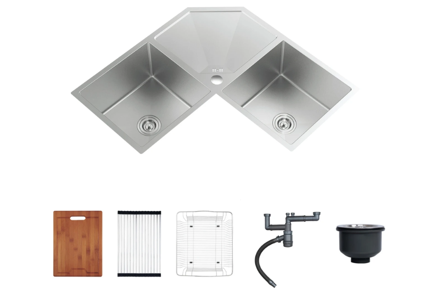 Chậu rửa chén Nobinox LIKEN NL700 2 hộc