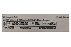 Máy sấy quần áo Bosch WQG24200SG - Serie 6