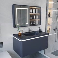 Tủ lavabo Bossco BC-A01XĐ xám đậm
