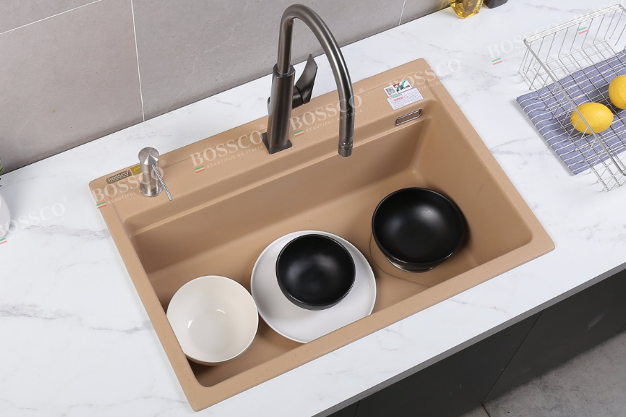 Chậu rửa chén Bossco BC-MT7550VK 1 hộc